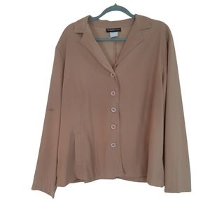 Marianne 22W Taupe Brown Blazer